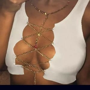 Gold chain top